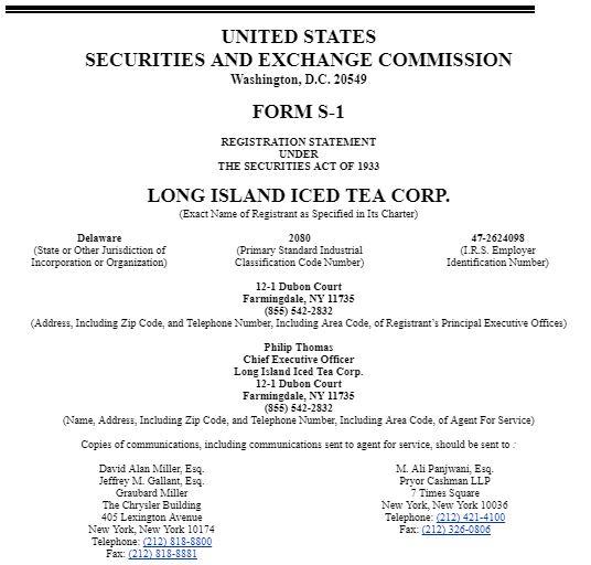 $LTEA, LTEA, Long Island Iced Tea